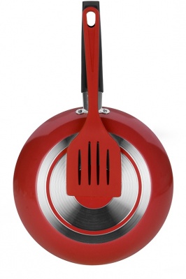 Frigideria Atiaderente Color Pop Vermelha com Esptulo